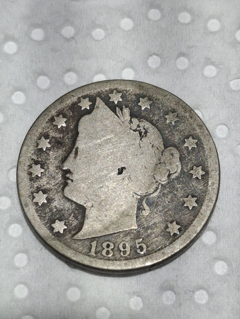 1895 Philadelphia Minted Liberty V Nickle